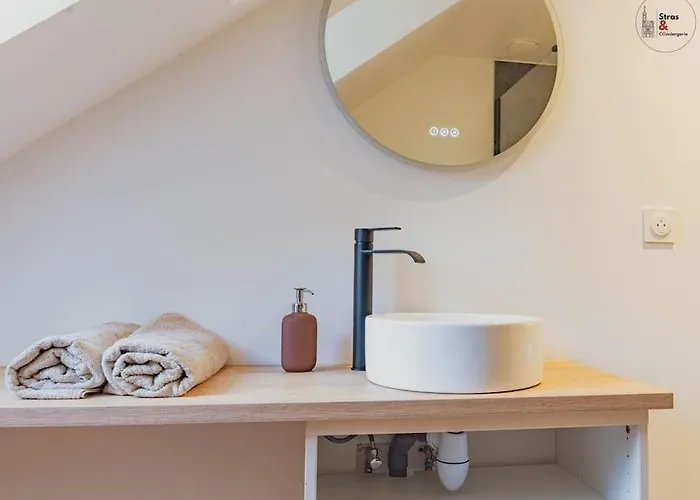 Le Reflet Chic - 2 Pieces Neuf - Quartier Calme A 5 Min De Strasbourg Apartman *
